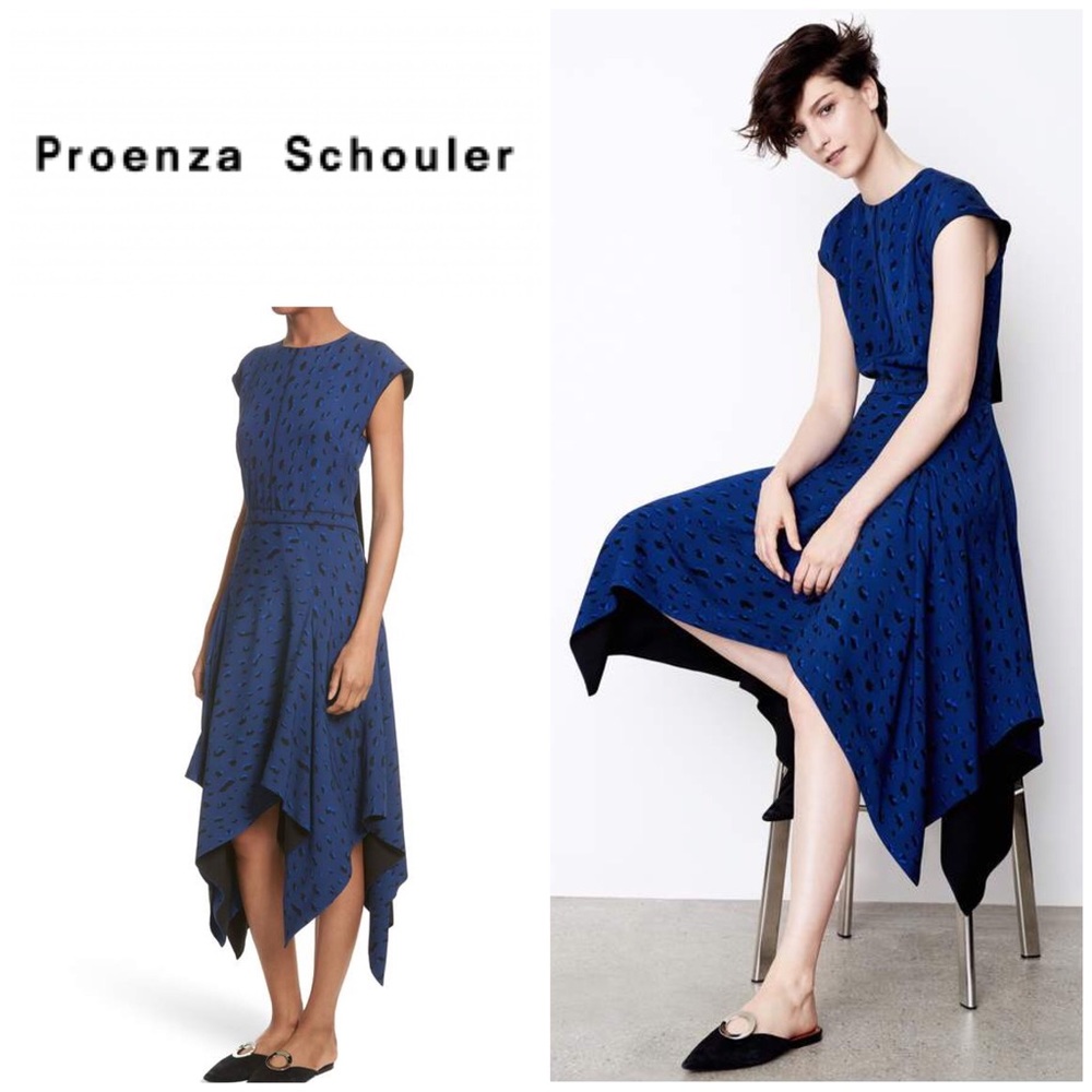 New Proenza Schouler Silk Print Dress